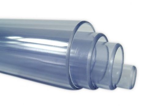 PVC Transparentrohr 1m-Stück 50 x 2,4 mm